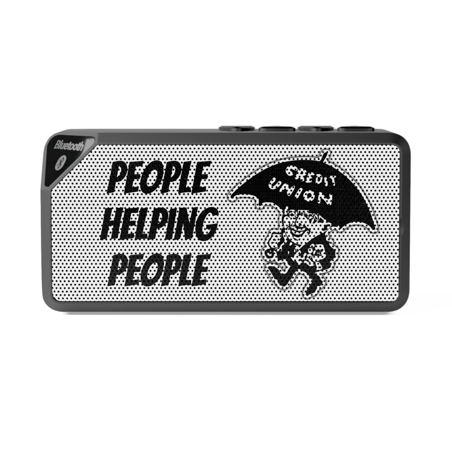 Credit Union Umbrella Man Compact Bluetooth Speaker