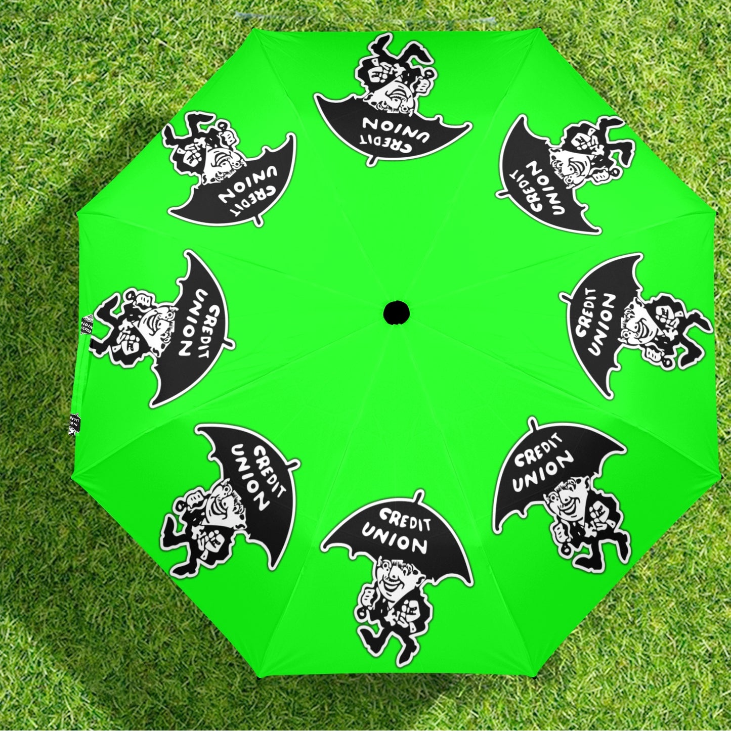 Credit Union Umbrella Man Umbrella (Bright Green)