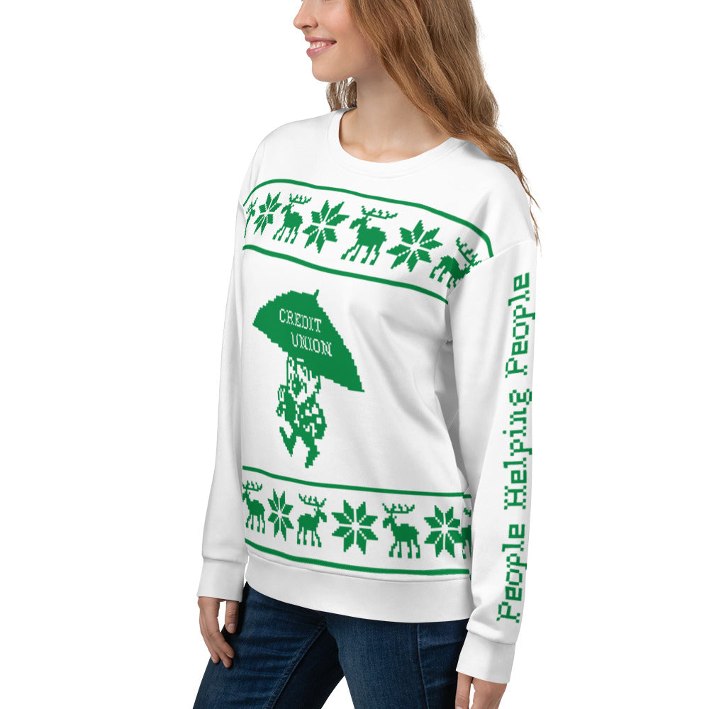 NEW Umbrella Man Holiday Sweatshirt - Green