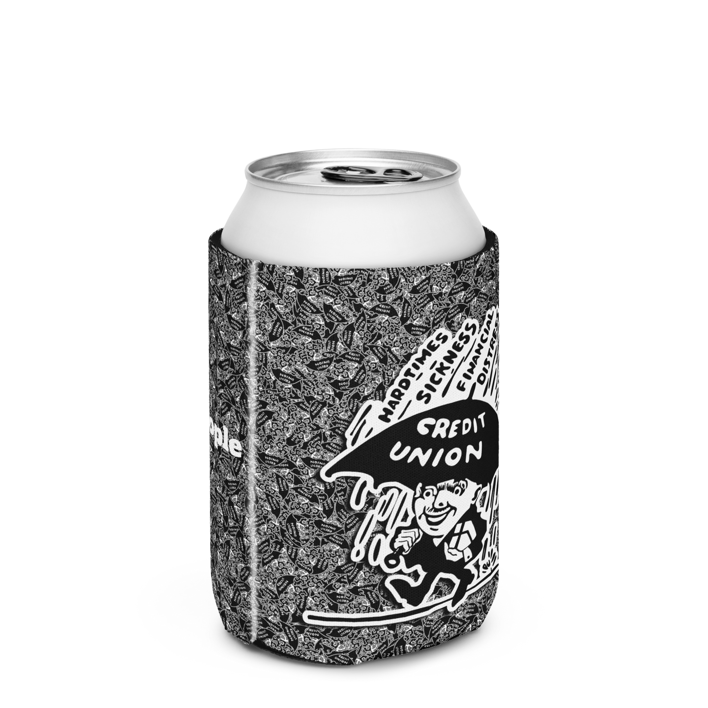 Umbrella Man People Helping People Can Koozie (2 sizes)