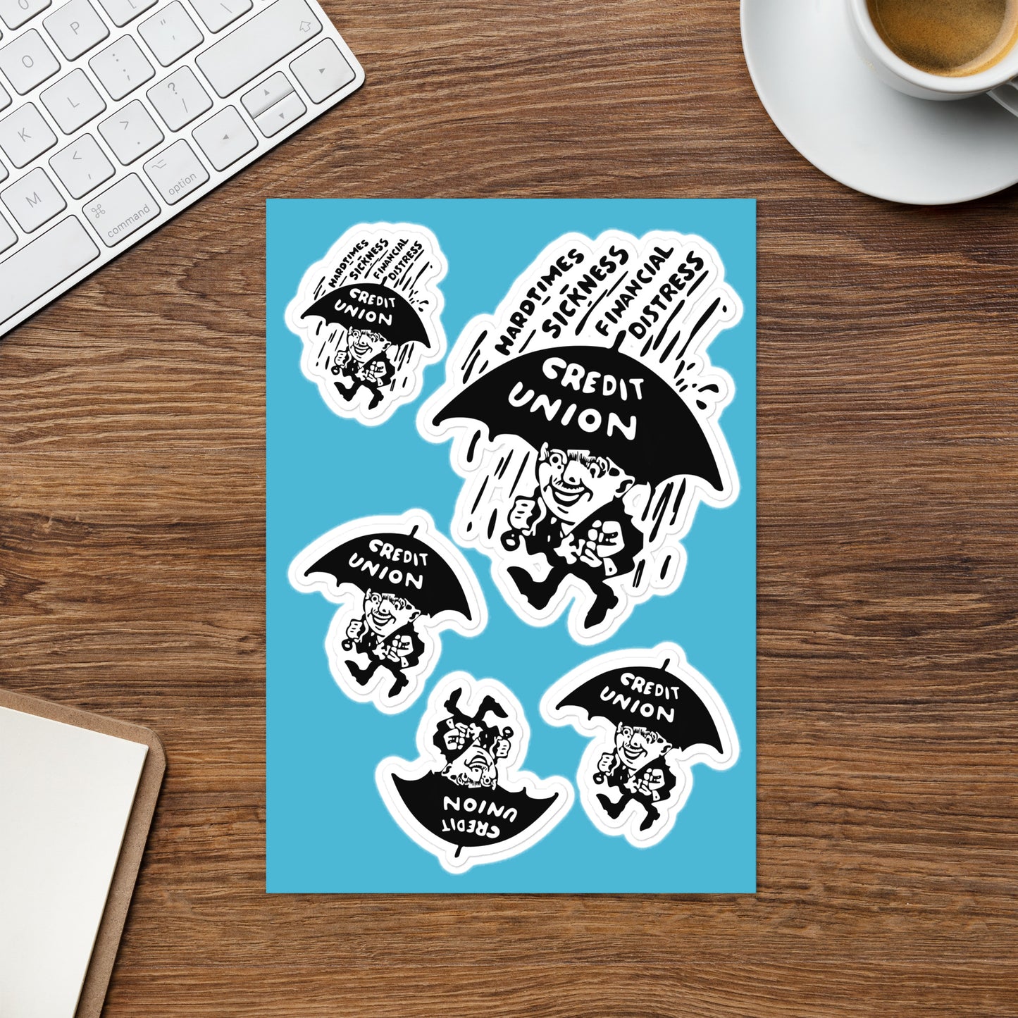 Umbrella Man Stickers