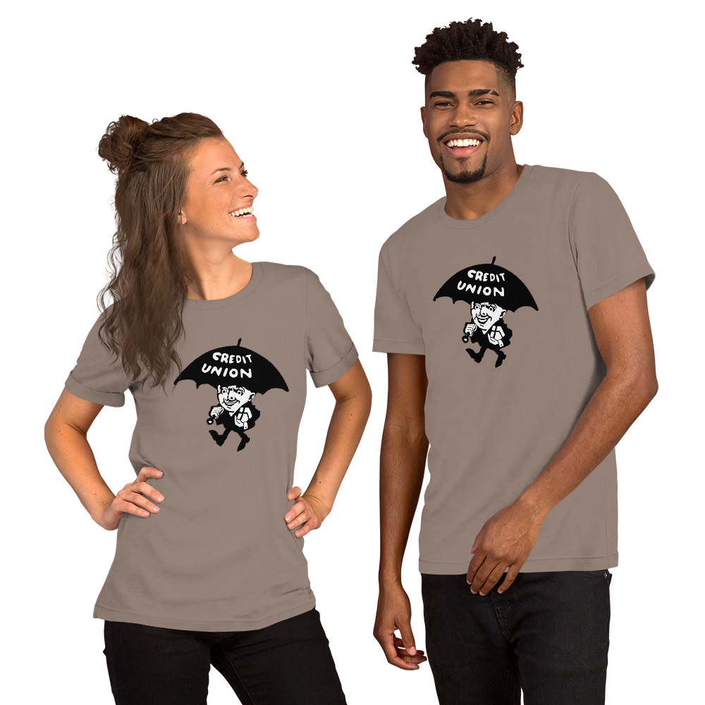 Credit Union Umbrella Man T-Shirt