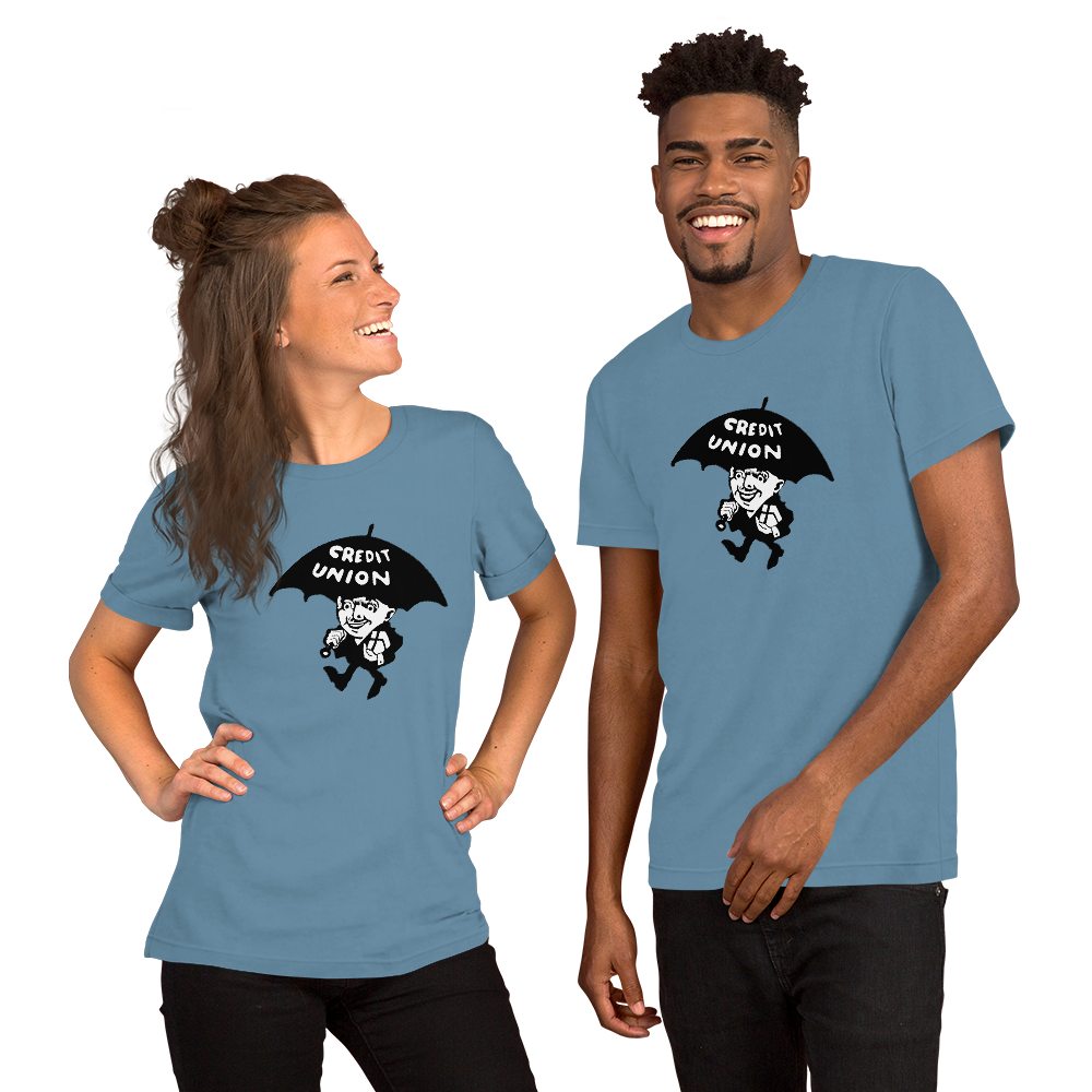 Credit Union Umbrella Man T-Shirt