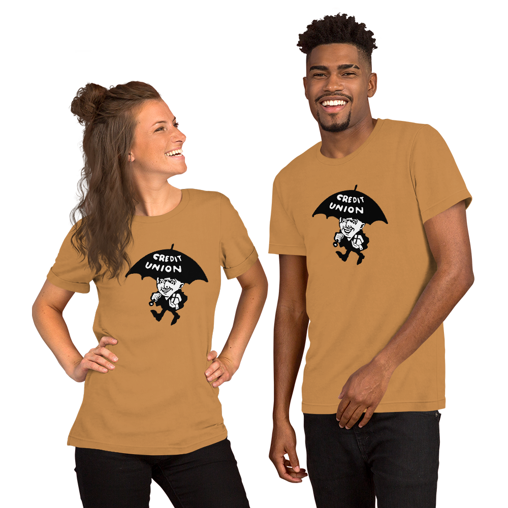 Credit Union Umbrella Man T-Shirt