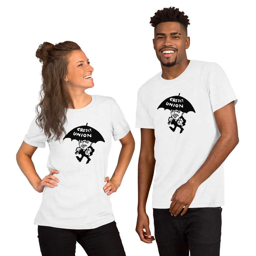 Credit Union Umbrella Man T-Shirt