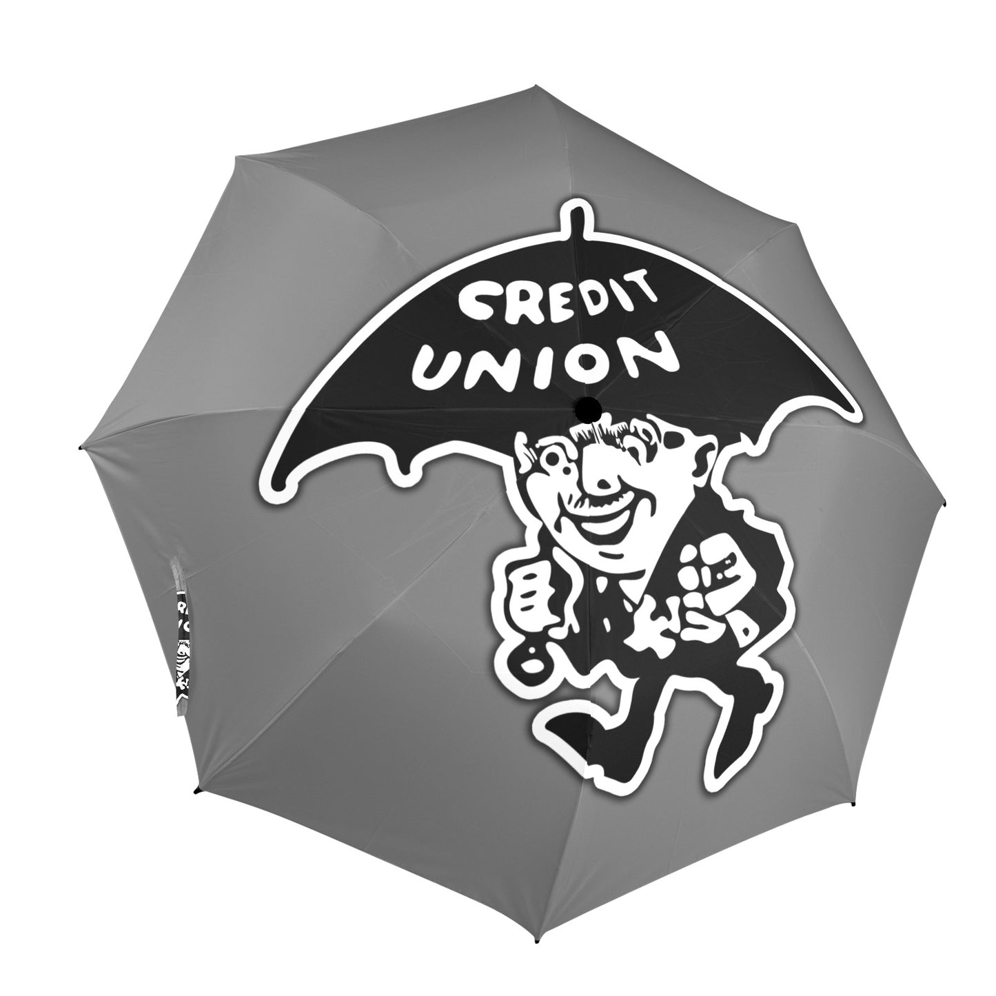 Credit Union Umbrella Man Umbrella (Grey)