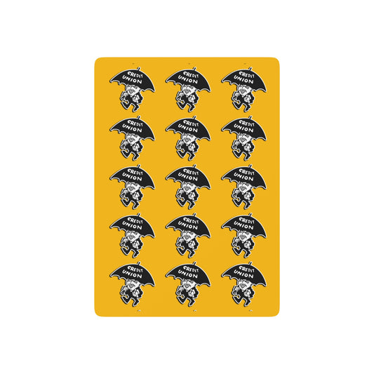 Credit Union Umbrella Man Playing Cards