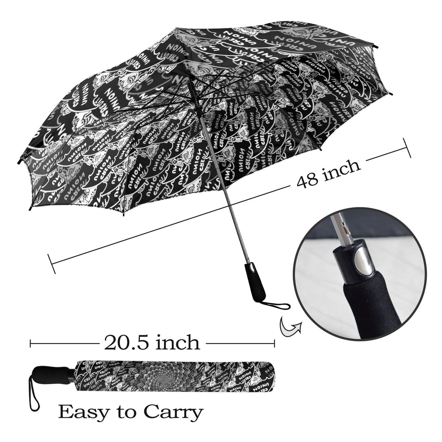 Credit Union Umbrella Man Umbrella (Spiral)