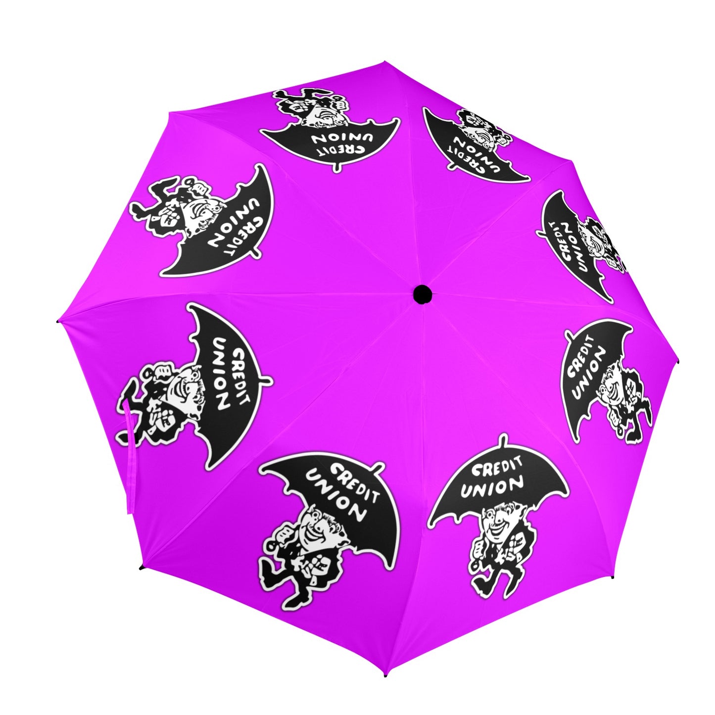 Credit Union Umbrella Man Umbrella (Bright Purple)