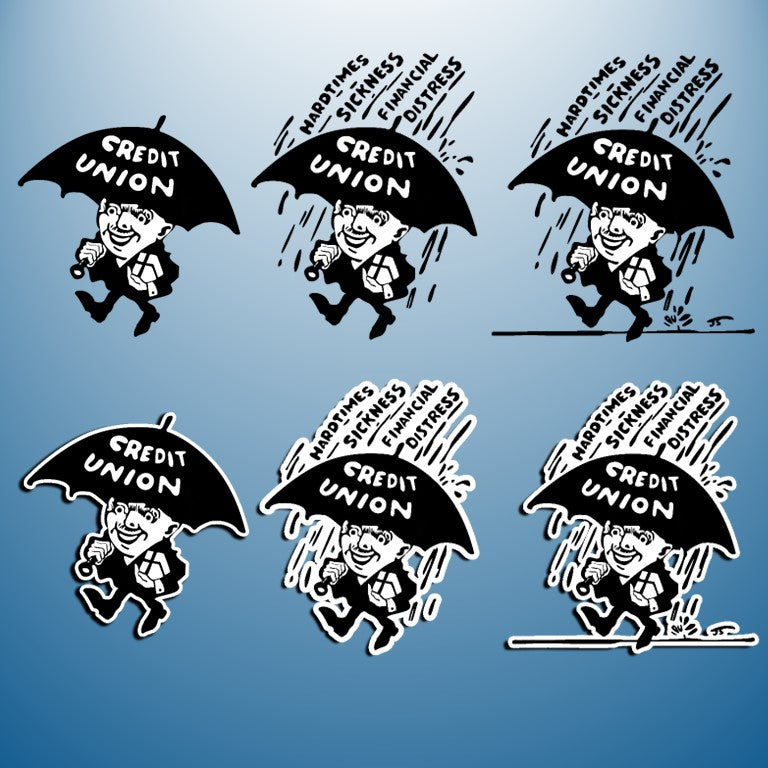 Credit Union Umbrella Man Logo Download