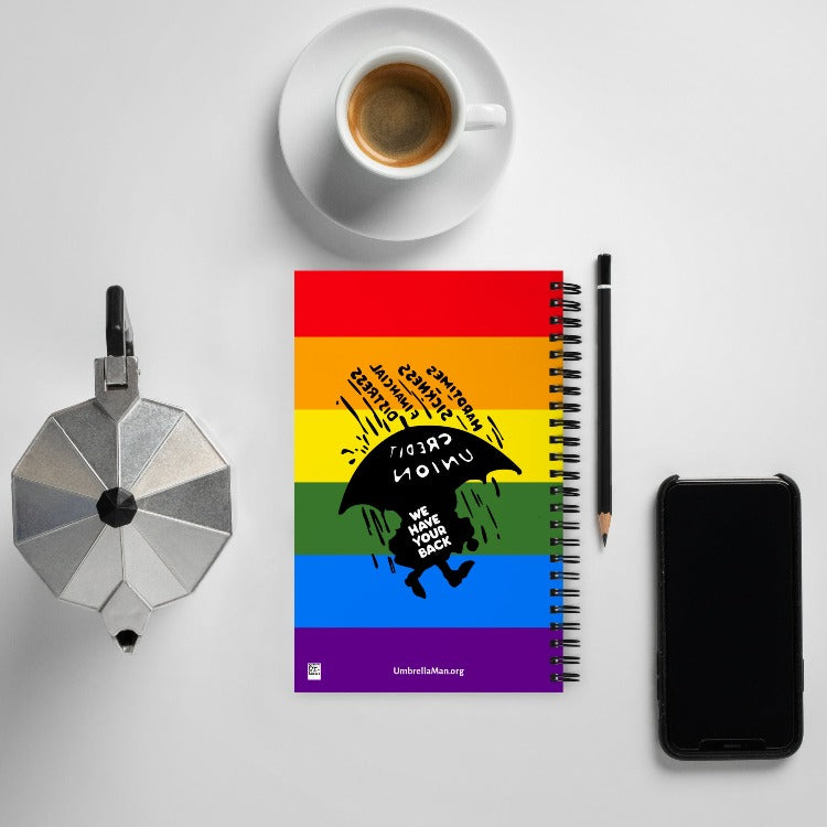 Umbrella Man Spiral Notebook