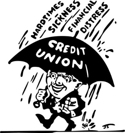 Credit Union Umbrella Man Logo Download