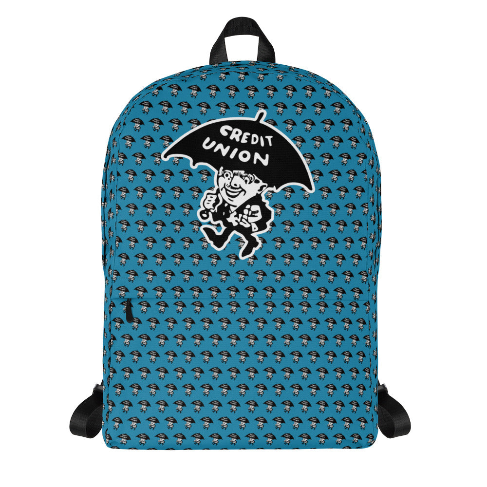 Credit Union Umbrella Man Backpack - Blue