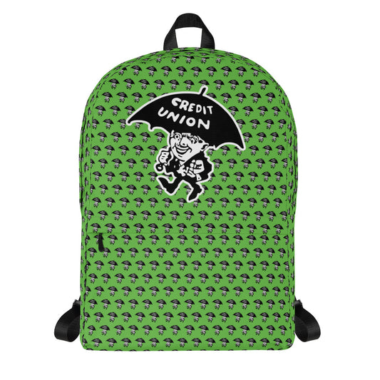 Credit Union Umbrella Man Backpack - Green