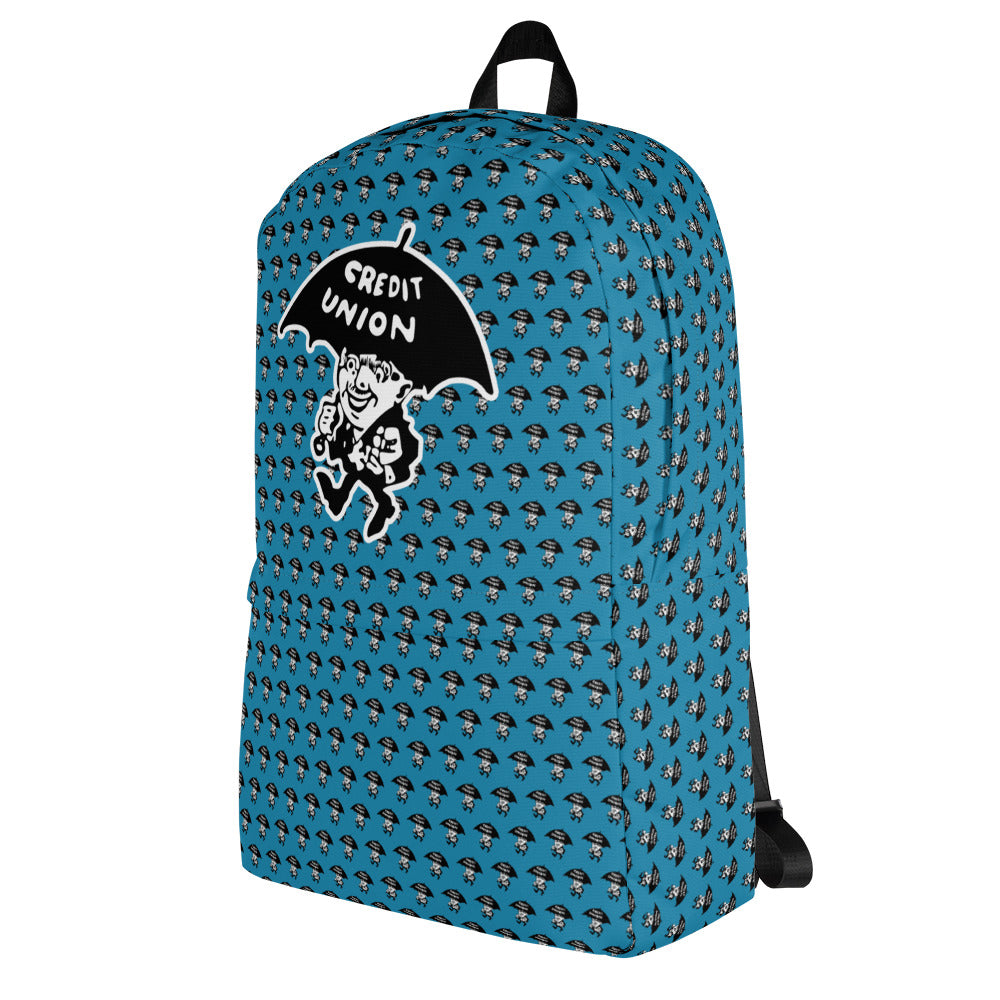 Credit Union Umbrella Man Backpack - Blue