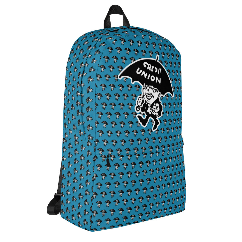 Credit Union Umbrella Man Backpack - Blue