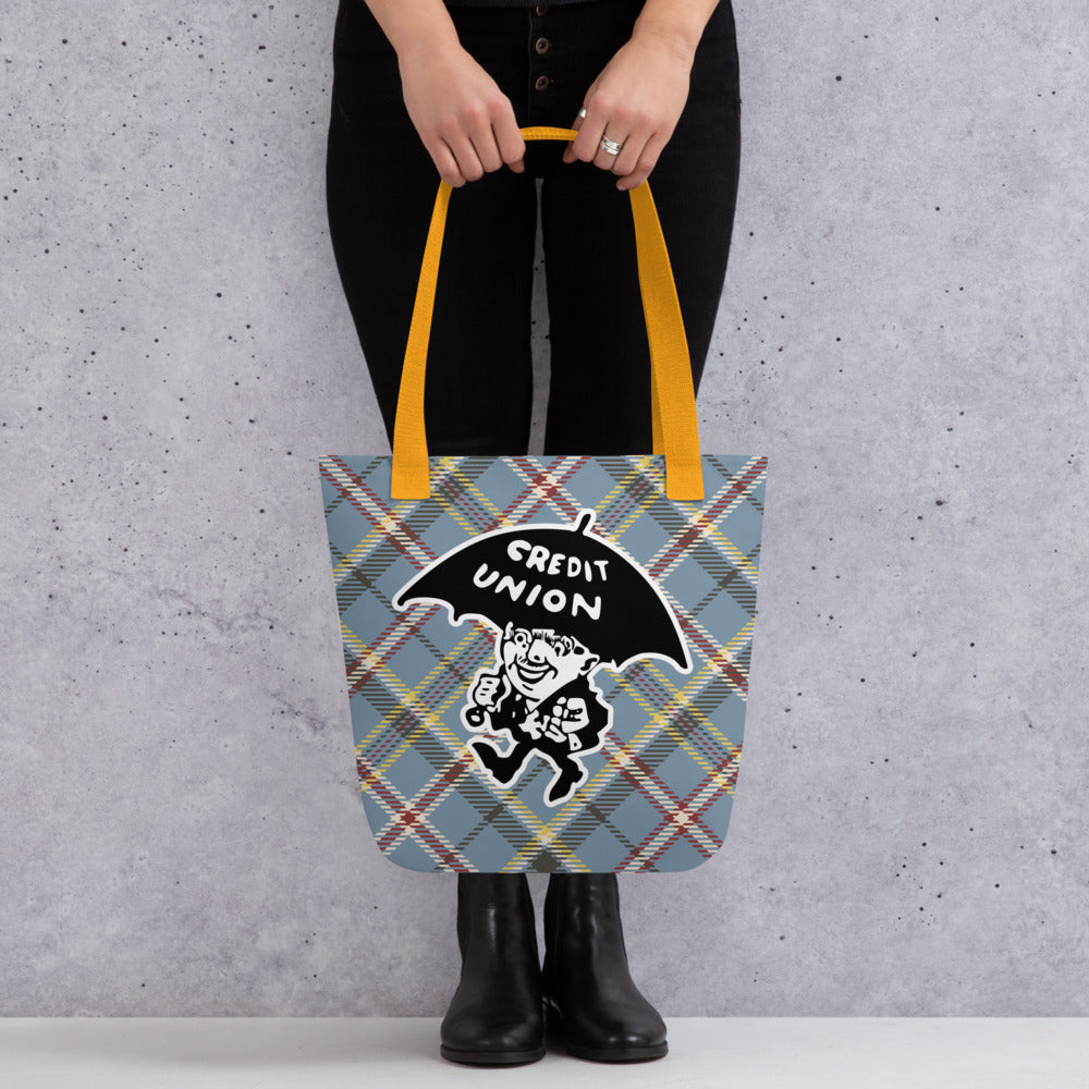 Credit Union Umbrella Man Tote Bag