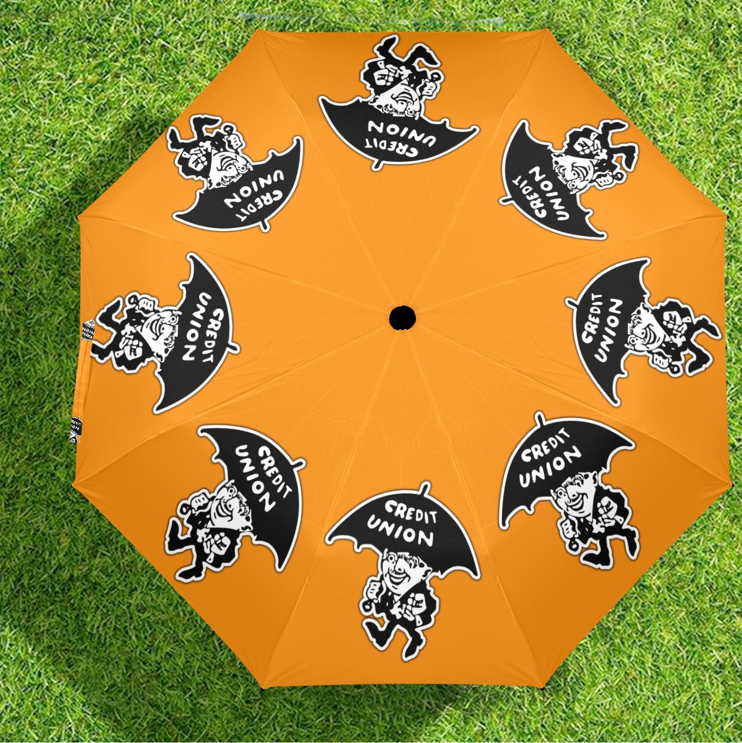 Credit Union Umbrella Man Umbrella (Bright Orange)