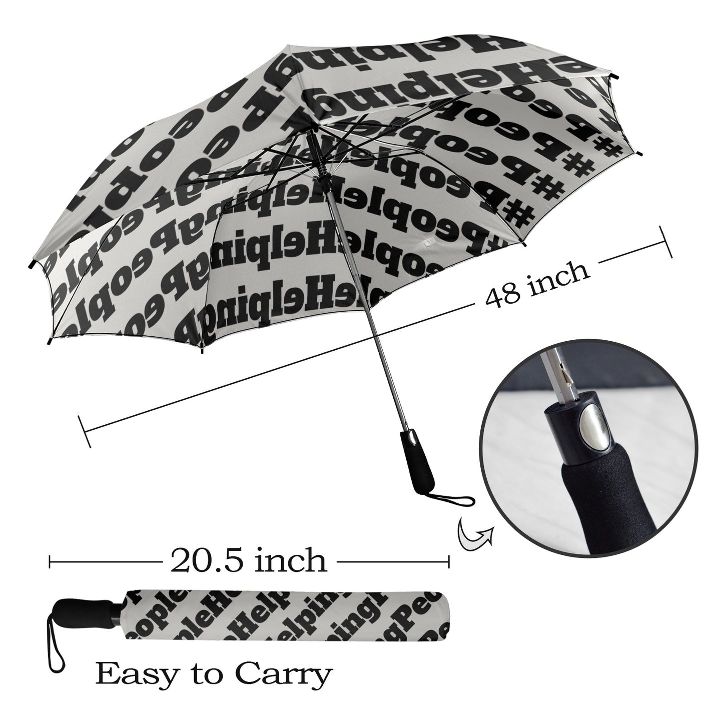 People Helping People Umbrella (Black)