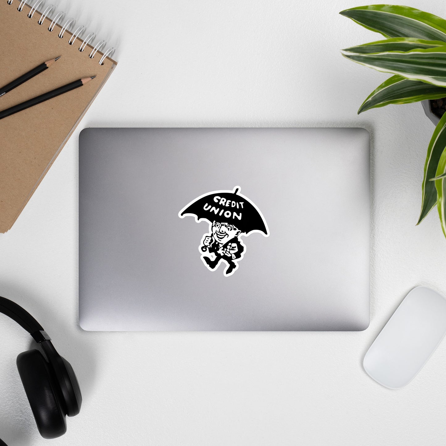 Credit Union Umbrella Man Stickers