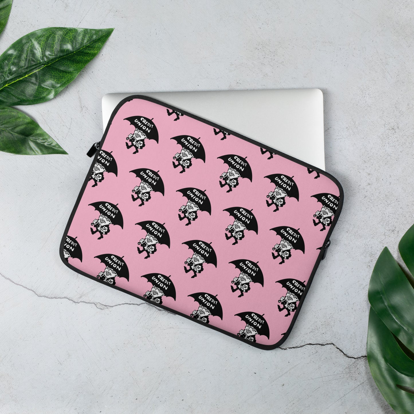 Umbrella Man Laptop Sleeve (13” & 15”) – Pink