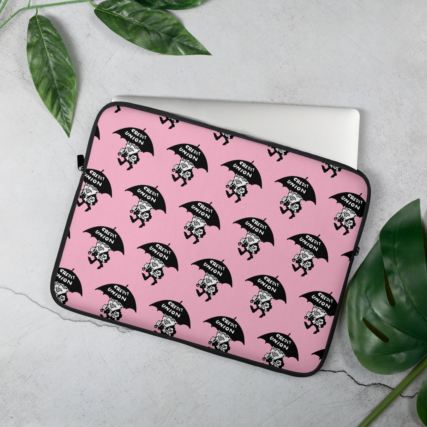 Umbrella Man Laptop Sleeve (13” & 15”) – Pink