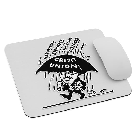 Umbrella Man Credit Union Mouse Pad