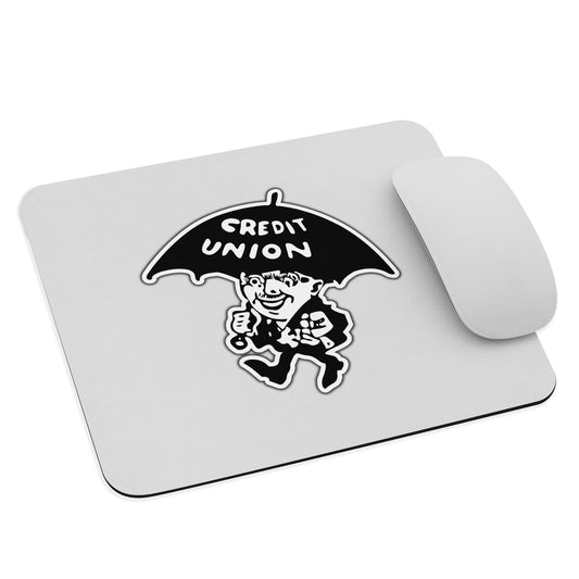 Umbrella Man Credit Union Mouse Pad