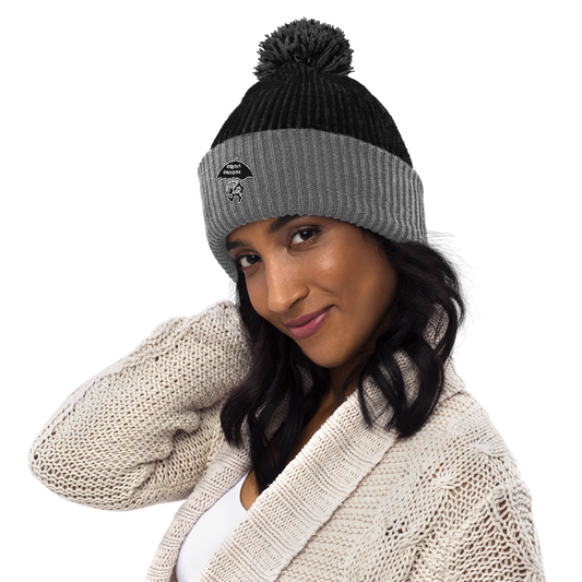 Credit Union Umbrella Man Pom-Pom Beanie / Toque / Winter Hat