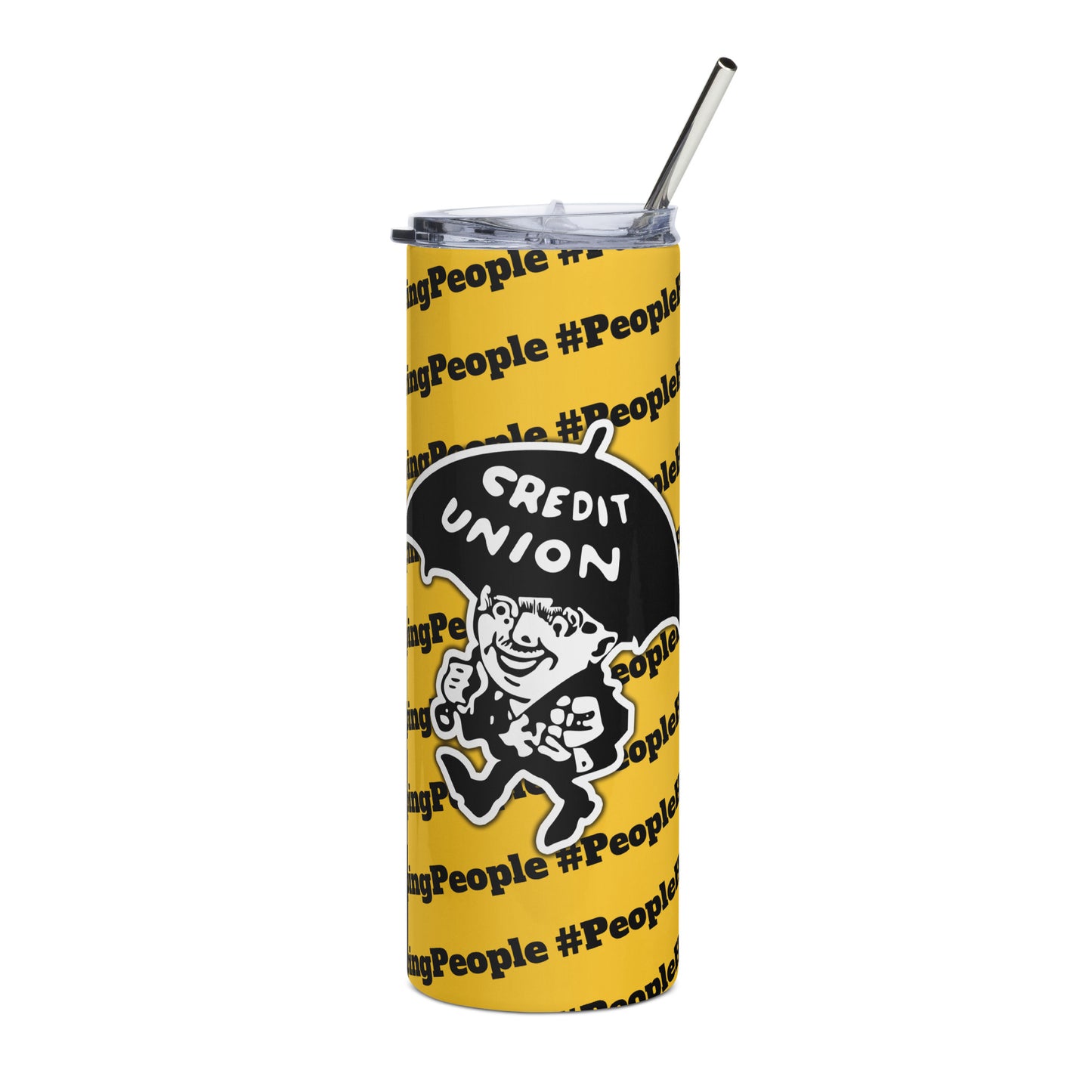 Umbrella Man Tumbler - Yellow