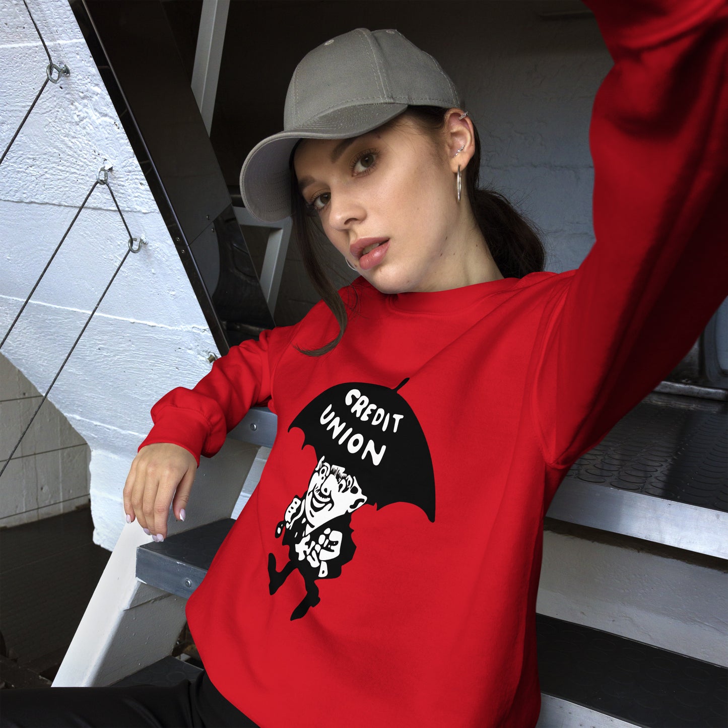 Umbrella Man Crewneck Sweatshirt