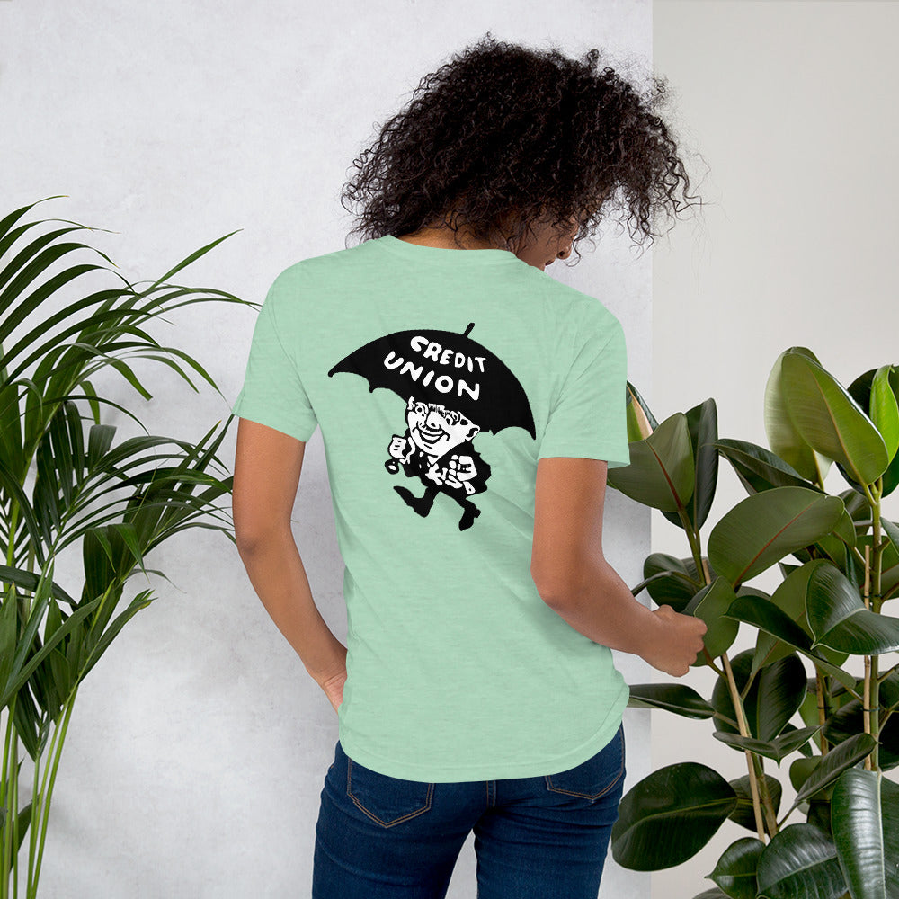 Credit Union Umbrella Man T-Shirt