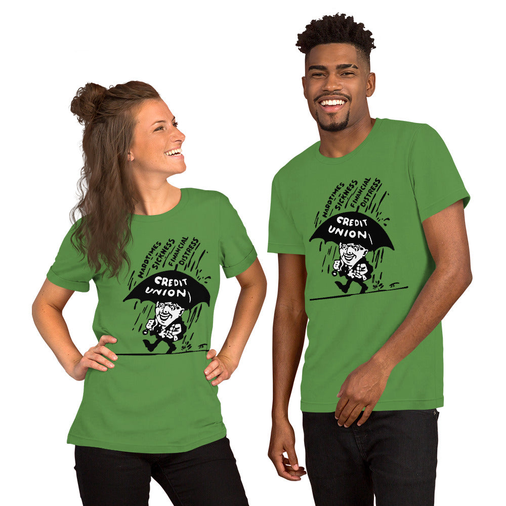 Credit Union Umbrella Man T-Shirt