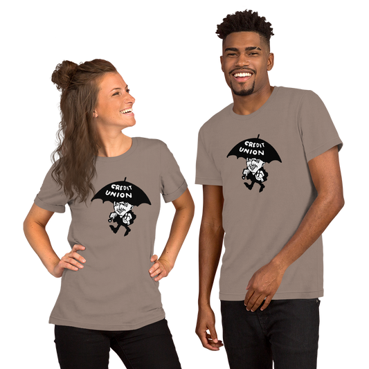 Credit Union Umbrella Man T-Shirt