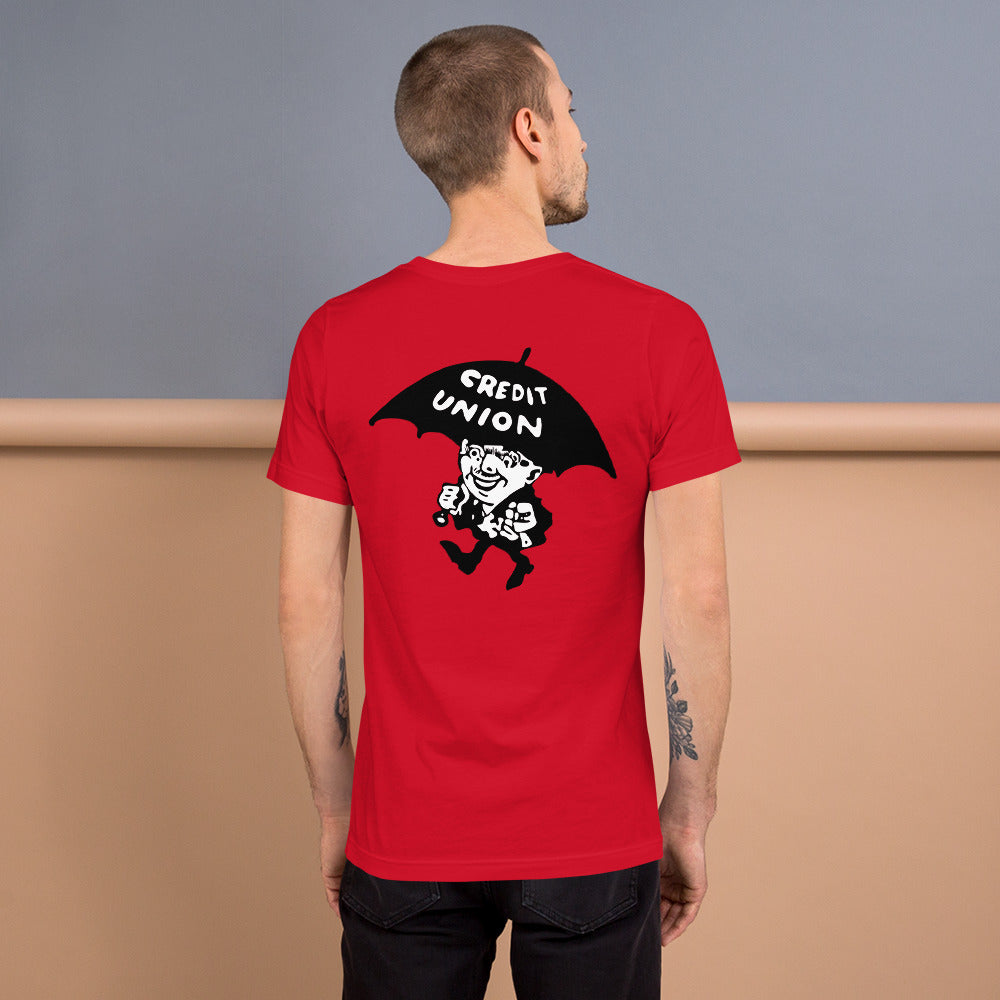 Credit Union Umbrella Man T-Shirt