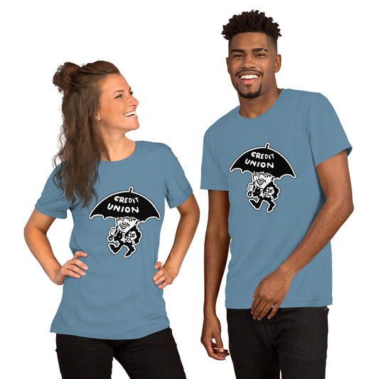 Credit Union Umbrella Man T-Shirt