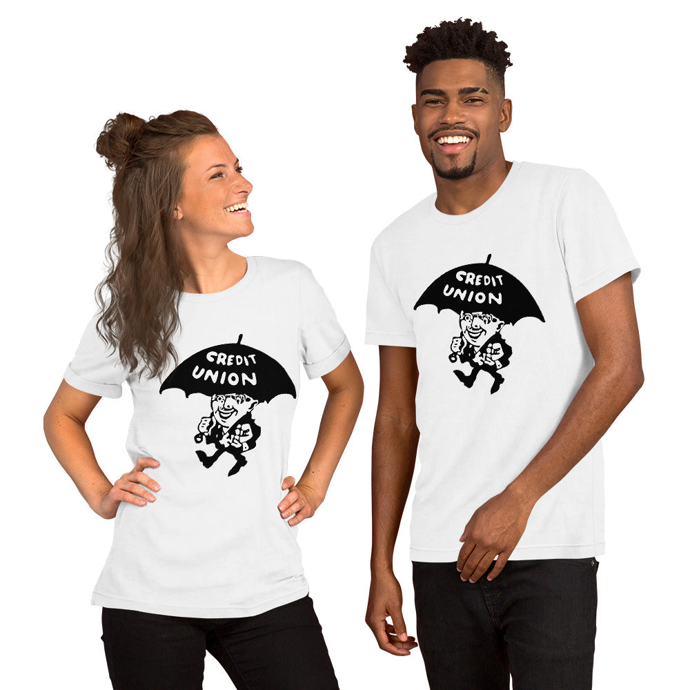 Credit Union Umbrella Man T-Shirt